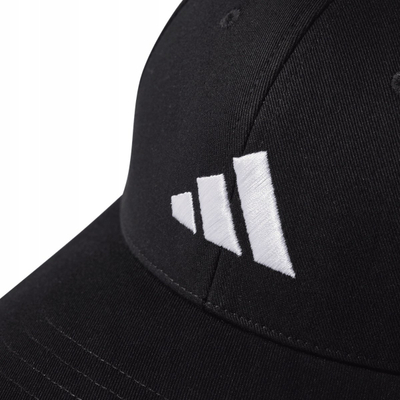 Kapelë adidas New Logo Cap JG0998, e rregullueshme, pambuk, e zezë