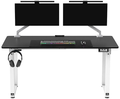 Tryezë elektrike e rregullueshme Ultradesk UDESK UP WTBB, 160×75 cm, lartësi 72–118 cm, me mousepad XXL