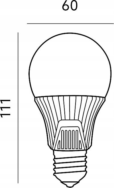 Llambë LED Kobi Premium KAGSE2711CBP, 11W, E27 3000K, e bardhë