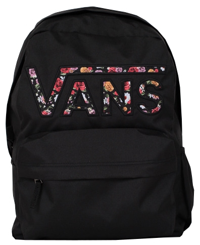 Çantë shpine Vans Realm Flying V Backpack Black / Mixed Flora l VA3UI8YGL, e zezë