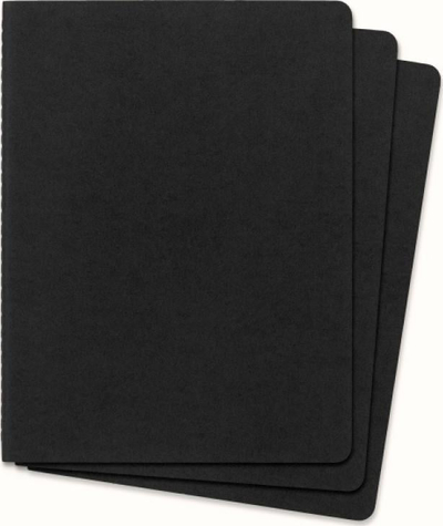 Set me fletore Moleskine Cahier Journals XL, 19x25cm, 120 faqe, të zeza