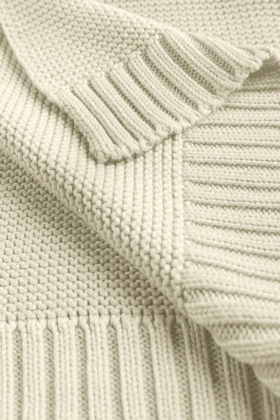 Batanije për bebe Sensillo Bamboo Cotton, 80x100 cm, krem Banana Ice Cream