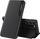 Këllëf Eco Leather me kapak për Xiaomi POCO C65 Redmi 13C, me stand, i zi