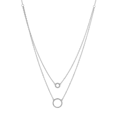 Qafore e dyfishtë AGAIN Jewelry, e argjendtë