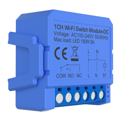Modul kalimi WiFi 1-kanal inteligjent me kontakt DC pa tension Avatto WSM16-DC-1