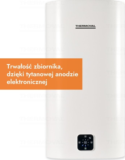 Boiler elektrik Thermoval Aqua Ti, 80L, 2000W, me Wi‑Fi