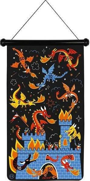 Loja me dart magnetik Janod Dragons, shenjëster me dy anë, për kalamaj 4+