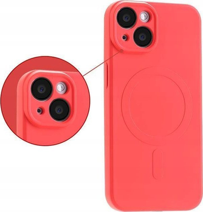 Kapak telefoni MX Liquid Armour për iPhone 15 Pro Max 6.7", MagSafe, i kuq