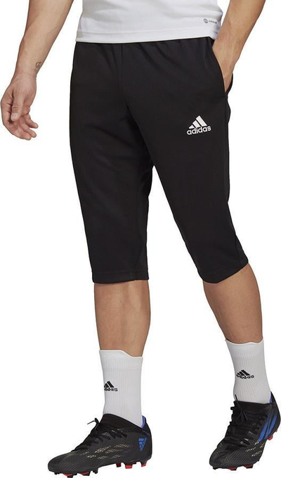 Pantallona 3/4 stërvitje adidas Entrada 22 M HB0576, poliestër, për burra, të zeza