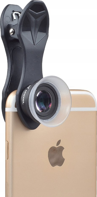 Lens makro për telefon Apexel APL-24XMH, 12x, 24x, e zezë