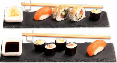 Set sushi Kesper, 8 pjesë, 30 x 10 cm, gri