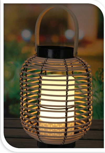 Lampion dekorativ LED Home & Styling Collection, 28cm, vintage, xhami transparent