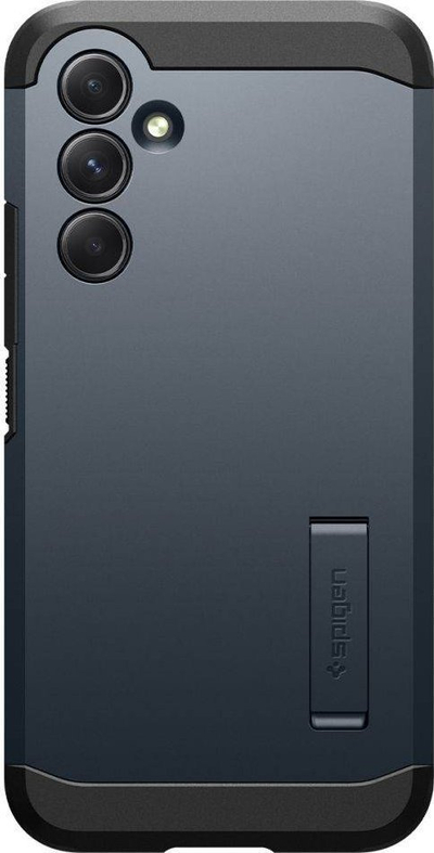 Çantë telefoni Spigen Tough Armor për Galaxy A54 5G, me këmbë mbajtëse, Metal Slate