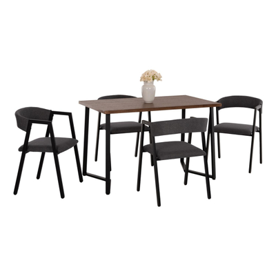 Set ngrënieje Jay 5-pjesësh 120x70x76Hcm (HM9529.01), gri