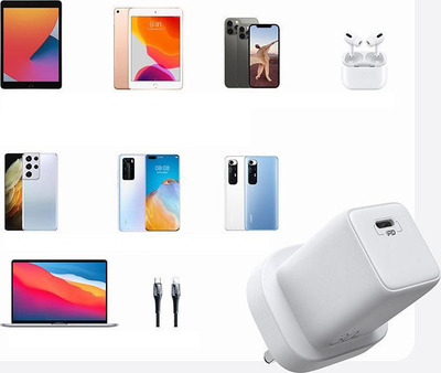 Karikues muri Joyroom 30W, USB C PD, USB QC 3.0, i bardhë