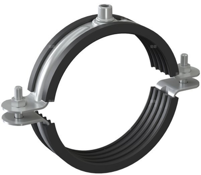 Klemë ajri Niczuk UWG 630 BK, galvanizuar, futje PVC, e zezë
