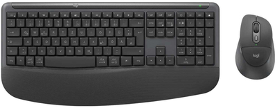 Set tastierë dhe maus Logitech Signature Comfort Plus MK880, wireless, Bluetooth, i zi