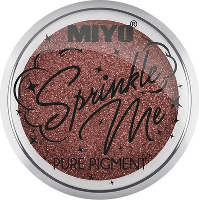 Pigment sysh Miyo Sprinkle Me Nose Candy, me shkëlqim, 2 g, ngjyrë rozë metalike