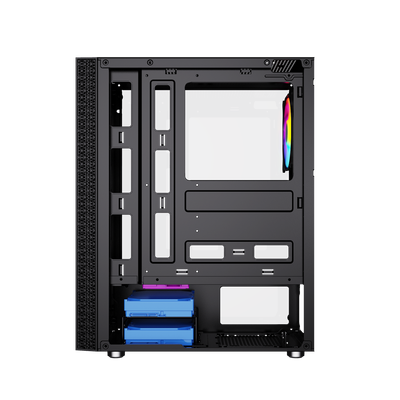 Kuti kompjuteri Gembird Fornax 2500, Mid Tower ATX, panel xhami, e zezë