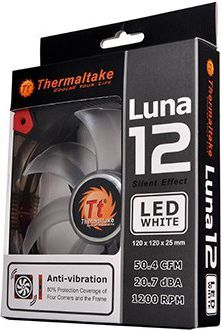 Ftohës Thermaltake Luna LED, 120 mm, i bardhë