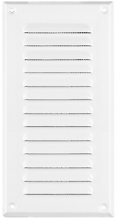 Grilë ventilimi Awenta MTA14B, metal, Ø100mm, e bardhë