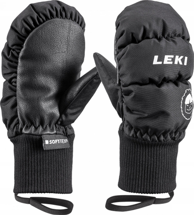 Doreza për kalamoj Leki Kids Little Eskimo Mitt S, SOFT-TEX, që s’i hyn uji, të zeza