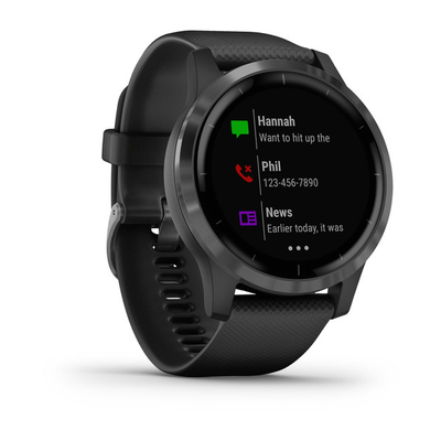 Orë inteligjente Garmin Vivoactive 4, GPS, 45mm, e zezë slate