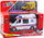 Lodër furgon autoambulancë metal, 1:32, me tërheqje mbrapa, drita edhe zhurma, e bardhë
