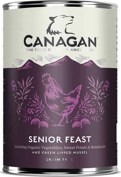 Konservë për qen Canagan Senior Feast, pa drithna, 400g