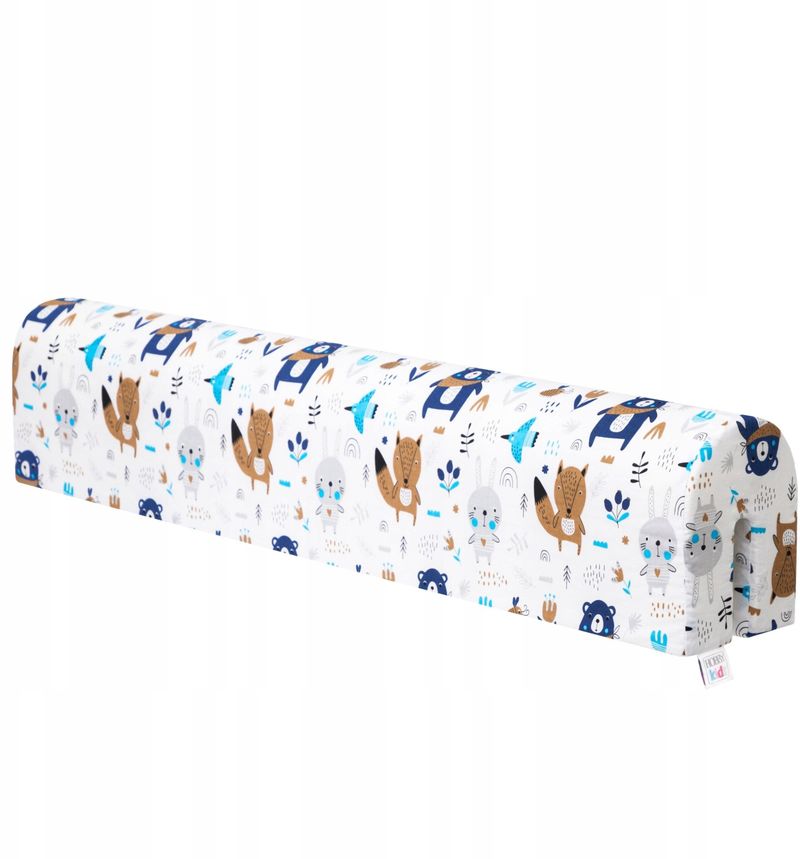 Mbrojtës shine krevati Hobby Kids, shkumë dhe pambuk, 80 cm, me figura shumëngjyrëshe