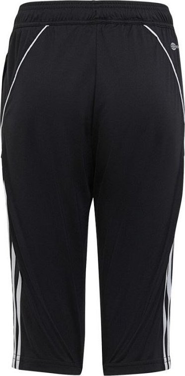 Pantallona sportive adidas Tiro 23 3/4 Jr HS3552, për djem, poliester i ricikluar, të zeza