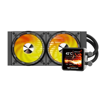Ftohës Darkflash DE240 AIO Liquid Cooler, 240mm, i zi