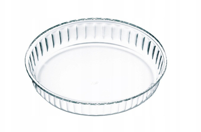 Tepsi për tartë Glass, qelq borosilikat, formë Springform, transparente