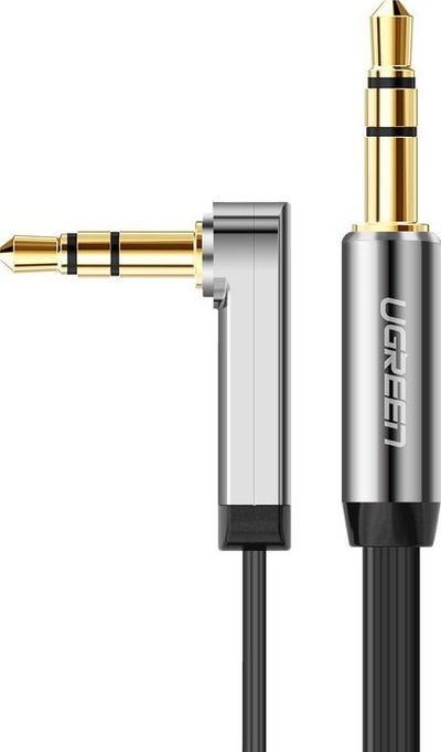 Kabllo audio AUX Ugreen AV119, mini jack 3.5mm, 0.5 m, e zezë