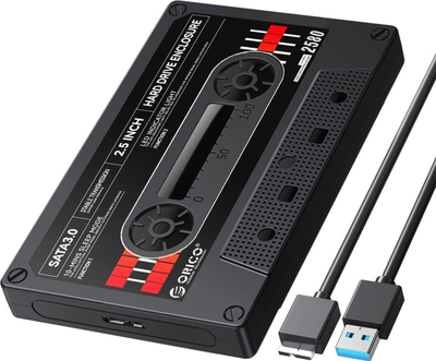 Надворешна кутија ORICO, 2.5", SATA во USB 3.0, UASP, до 6TB, црна