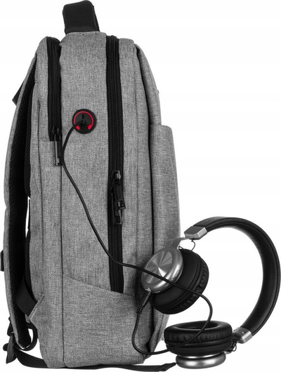 Ранец за лаптоп David Jones PC-038, 15", спортски, светло сив