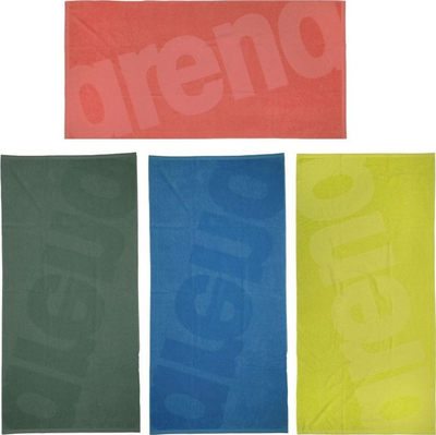 Peshqir plazhi Arena Beach Towel Logo II, 180 x 90 cm, pambuk, gri grafit