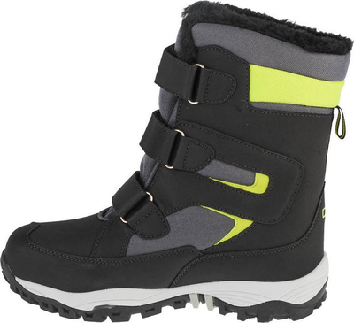 Çizme dimri për kalamajt CMP Hexis Snow Boot Jr 30Q4634, Waterproof, mbyllje me rripa ngjitës, gri me të zezë