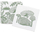 Nënfilda Kate Heiss Green Coasters, set 2 copë, qeramike, jeshile