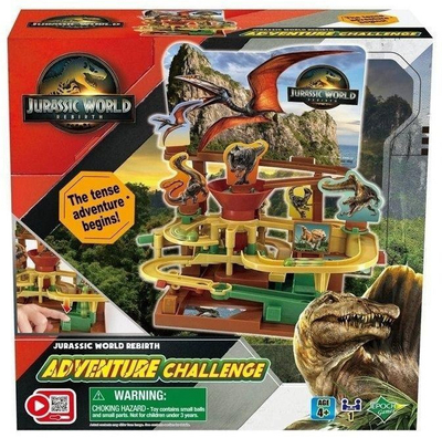 Loja tavolinë EPOCH Games Jurassic World Rebirth Adventure Challenge, labirint me gyrosferë, për fëmijë 4+