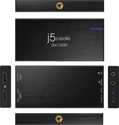Kartë kapje video j5create JVA14 N, 4K, USB 3.2 Type C, gri