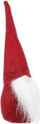 Figurë dekorative Xmas A Standing Red Gnome, vajzë, e kuqe