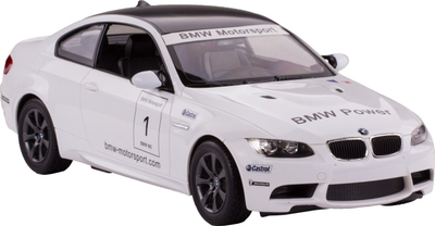 Makina me telekomandë Rastar BMW M3, shkallë 1:14, e bardhë