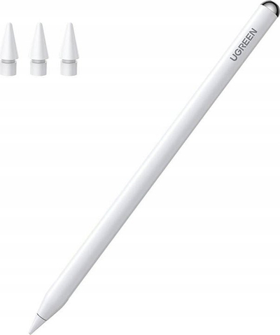 Laps stilolaps Ugreen Smart Stylus Pen për iPad, me Bluetooth, USB C, i bardhë