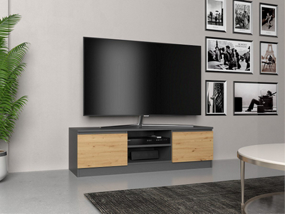 Kabinet TV Malwa, 120 cm, anthracite Oak Artisan