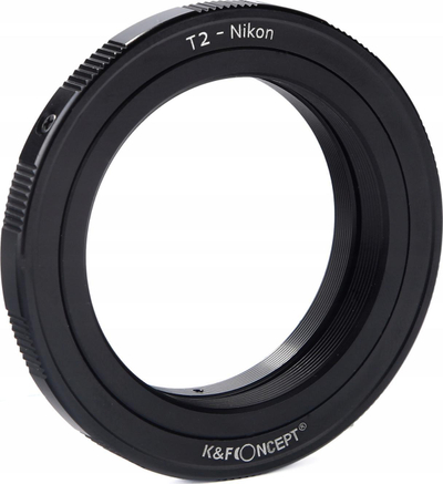 Adapter lente K&amp;F CONCEPT KF06.149, Nikon Ai AiS AF në T2 T-mount, metalik