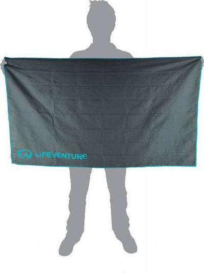 Peshqir Livinguard Recycled SoftFibre XL, material antibakterial, thithje e shpejtë, gri