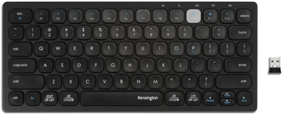 Tastierë Kensington K75502UK, multi device, pa tela, e zezë