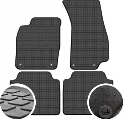 Tapeta gome për makinë Audi A8 D5, set 4 copë, të zezë