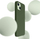 Kuti mbrojtëse 3MK Hardy Case për iPhone 15 Plus 14 Plus, MagSafe, silikoni, jeshile